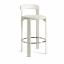 Rey Low klädd barstol Mode 011-cream white