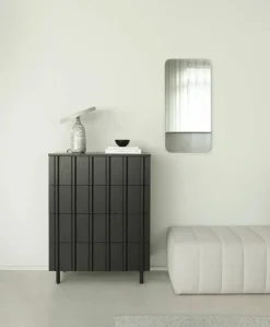 Rib dresser 4 lådor Soft Black