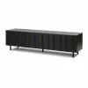 Rib sideboard låg Soft Black