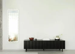 Rib sideboard låg Soft Black