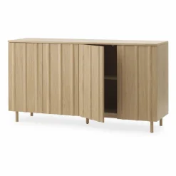 Rib sideboard 45x159 cm Oak