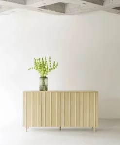 Rib sideboard 45x159 cm Oak
