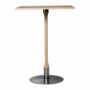 Rod barbord 70x70 cm Vitpigmenterad mattlackad ek