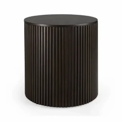 Roller Max sidobord Mahogny dark brown round