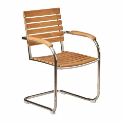 Rörvik matstol Teak-rostfritt stål