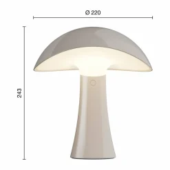 Rumee 220 portabel bordslampa Earth Grey