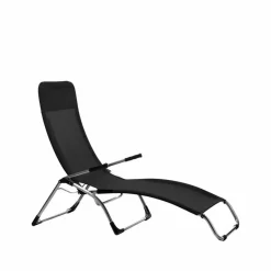 Samba solstol Textaline black-aluminium