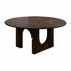 Sanders matbord Ø160 cm Mörkbetsad ek