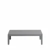 Santander sidobord 75x43x24 cm Grå aluminium