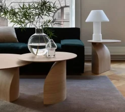 Savoa bord H50 cm Ek lackad