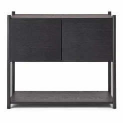 Sceene bookcase C Svartbetsad ek