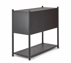 Sceene bookcase C Svartbetsad ek