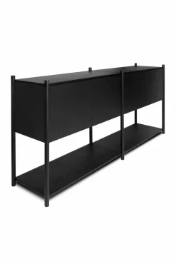 Sceene bookcase H Svartbetsad ek