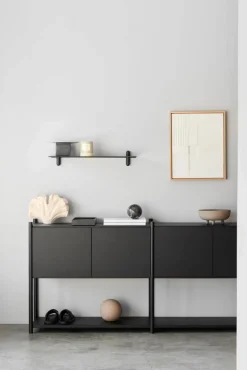 Sceene bookcase H Svartbetsad ek