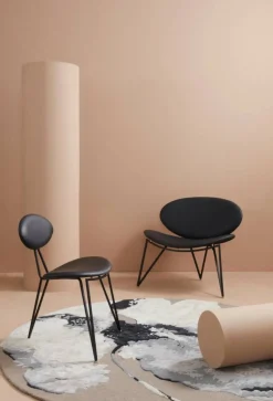 Semper loungestol Black-black