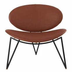 Semper loungestol Black-cognac