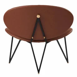 Semper loungestol Black-cognac