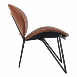 Semper loungestol Black-cognac