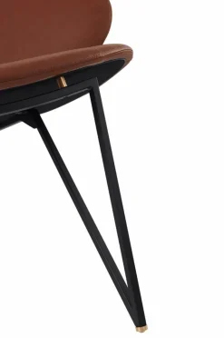 Semper loungestol Black-cognac