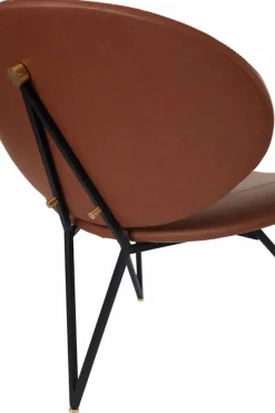 Semper loungestol Black-cognac