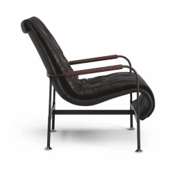 Serpentine fåtölj Läder Elmo Soft mörkbrun-tärnsjö Tobacco