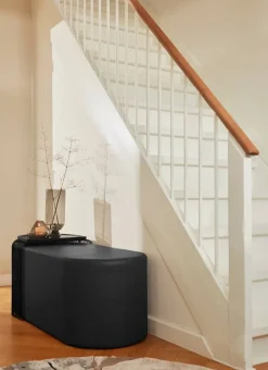 Sessio sittpuff 45x110 cm Svart
