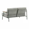 Settle 2-sits soffa Ribbed Weave 2 Dark green