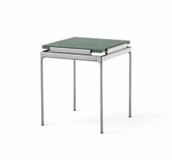 Sett LN11 sidobord Verde guatemala-dark chrome