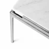 Sett LN13 soffbord Bianco carrara-dark chrome