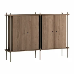 Shelving System Cabinet skåp Rökt ek-warm grey 163x115x35 cm S.115.2.E