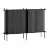 Shelving System Cabinet skåp Black 163x115x35 cm S.115.2.E