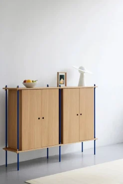 Shelving System Cabinet skåp Rökt ek-white 163x115x35 cm S.115.2.E