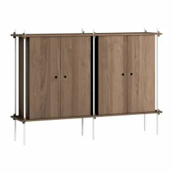 Shelving System Cabinet skåp Rökt ek-white 163x115x35 cm S.115.2.E