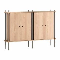 Shelving System Cabinet skåp Ek-warm grey 163x115x35 cm S.115.2.E