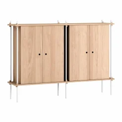 Shelving System Cabinet skåp Ek-white 163x115x35 cm S.115.2.E