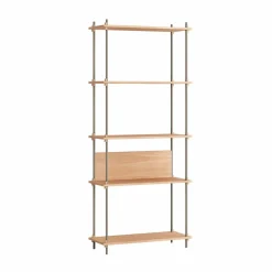 Shelving System classic hylla Ek-warm grey 86x200x35 cm S.200.1.A