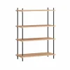 Shelving System classic hylla Ek-black 86x115x35 cm S.115.1.A