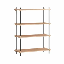 Shelving System classic hylla Ek-black 86x115x35 cm S.115.1.A