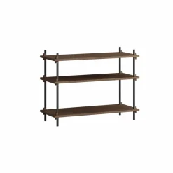 Shelving System classic hylla Rökt ek-black 86x65x35 cm S.65.1.A