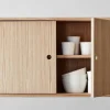 Shelving System hylla med skåp Rökt ek-white 163x200x35 cm S.200.2.C
