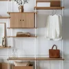 Shelving System hylla med skåp Ek-black 163x200x35 cm S.200.2.C