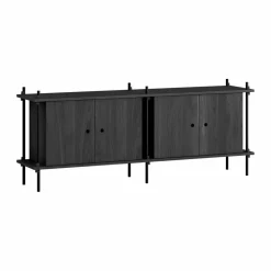 Shelving System sideboard Black 163x65x35 cm S.65.2.D