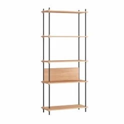 Shelving System classic hylla Ek-black 86x200x35 cm S.200.1.A