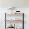 Shelving System classic hylla Rökt ek-white 86x115x35 cm S.115.1.A