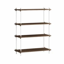 Shelving System classic hylla Rökt ek-white 86x115x35 cm S.115.1.A