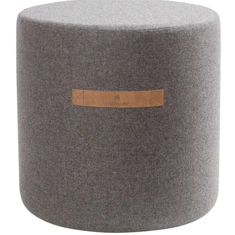 Shepherd puff Sara 40 cm granit