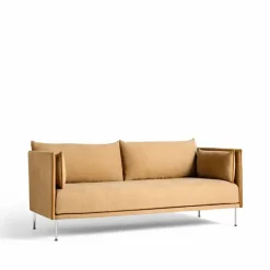Silhouette 2-sits soffa Linara 142 cognac-kromben