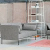 Silhouette 2-sits soffa Olavi 03 grey-svart metallben