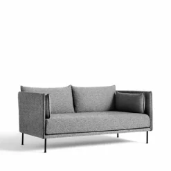 Silhouette 2-sits soffa Olavi 03 grey-svart metallben