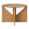 Simple soffbord Ø52 cm Varm lackerad ek